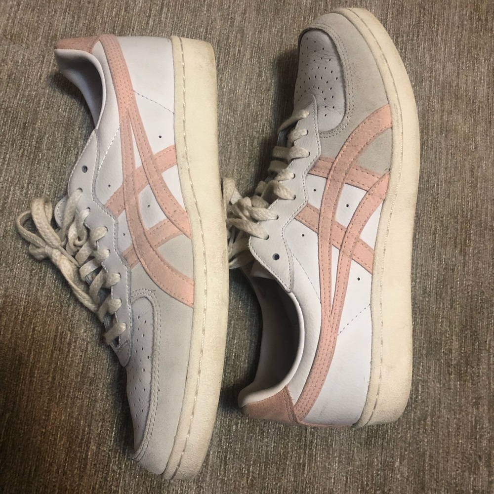 Tiger/ASICS white and pink sneakers